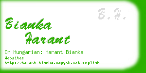 bianka harant business card